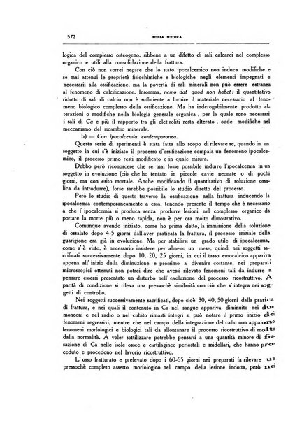 Folia medica periodico trimensile di patologia e clinica medica