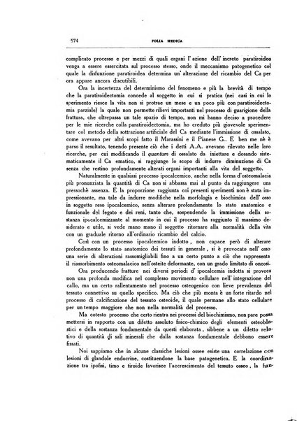 Folia medica periodico trimensile di patologia e clinica medica