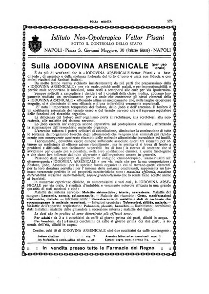 Folia medica periodico trimensile di patologia e clinica medica