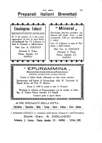 Folia medica periodico trimensile di patologia e clinica medica