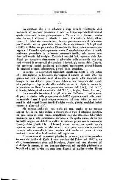 Folia medica periodico trimensile di patologia e clinica medica