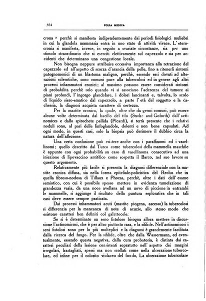 Folia medica periodico trimensile di patologia e clinica medica