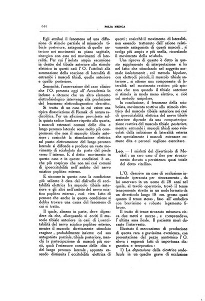 Folia medica periodico trimensile di patologia e clinica medica