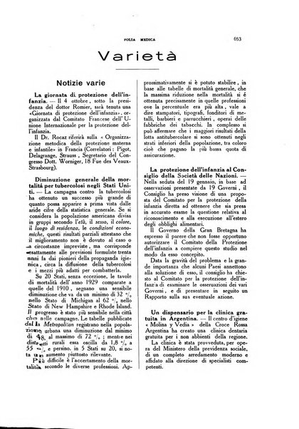 Folia medica periodico trimensile di patologia e clinica medica