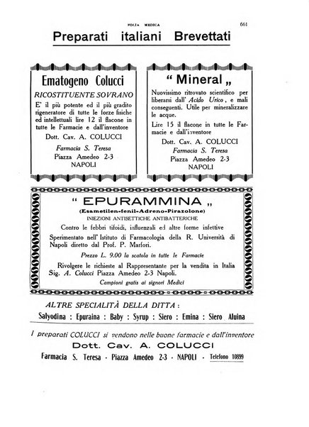 Folia medica periodico trimensile di patologia e clinica medica