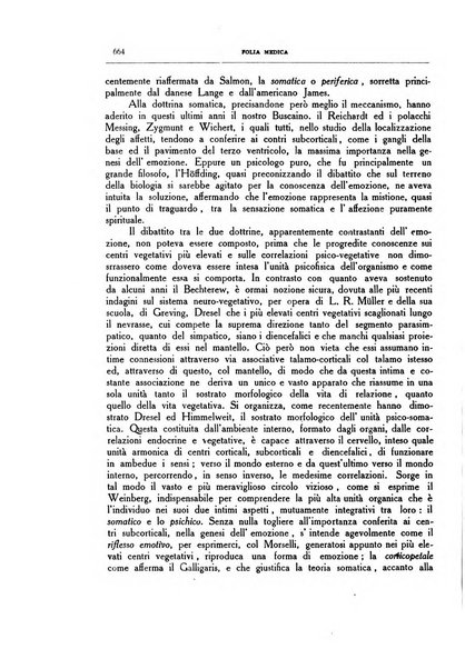 Folia medica periodico trimensile di patologia e clinica medica