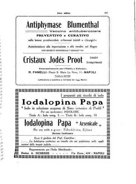 Folia medica periodico trimensile di patologia e clinica medica