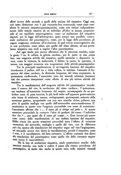 Folia medica periodico trimensile di patologia e clinica medica