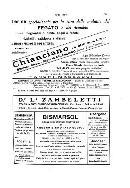 Folia medica periodico trimensile di patologia e clinica medica