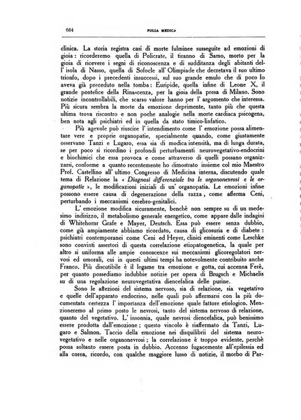 Folia medica periodico trimensile di patologia e clinica medica