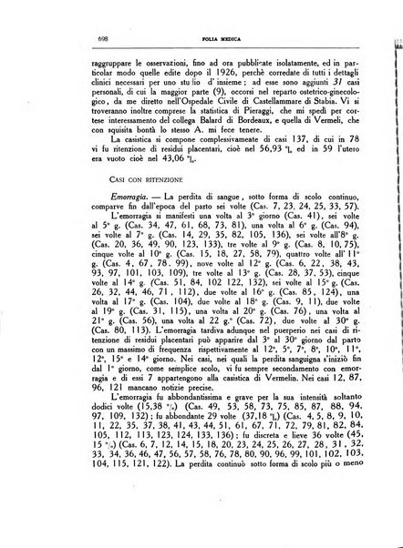 Folia medica periodico trimensile di patologia e clinica medica