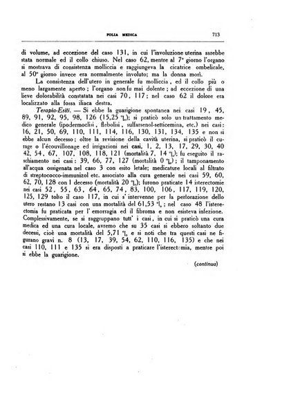 Folia medica periodico trimensile di patologia e clinica medica