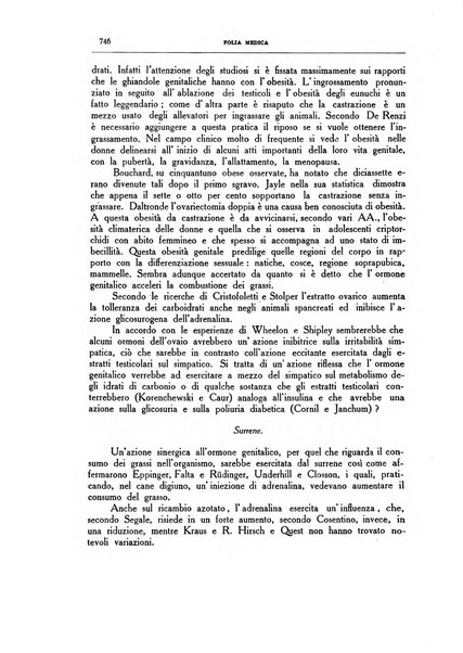 Folia medica periodico trimensile di patologia e clinica medica