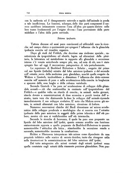 Folia medica periodico trimensile di patologia e clinica medica