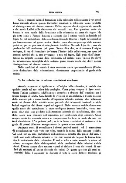 Folia medica periodico trimensile di patologia e clinica medica