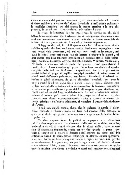 Folia medica periodico trimensile di patologia e clinica medica