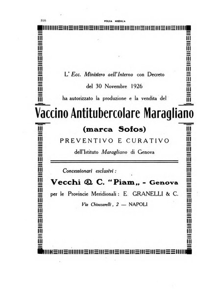 Folia medica periodico trimensile di patologia e clinica medica