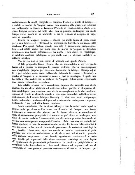 Folia medica periodico trimensile di patologia e clinica medica