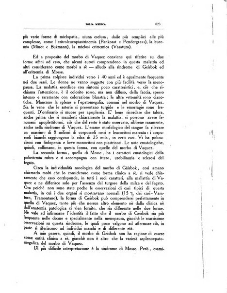 Folia medica periodico trimensile di patologia e clinica medica