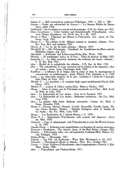 Folia medica periodico trimensile di patologia e clinica medica