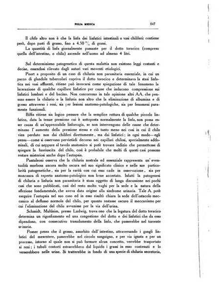 Folia medica periodico trimensile di patologia e clinica medica