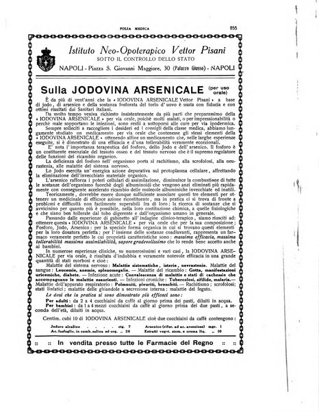 Folia medica periodico trimensile di patologia e clinica medica