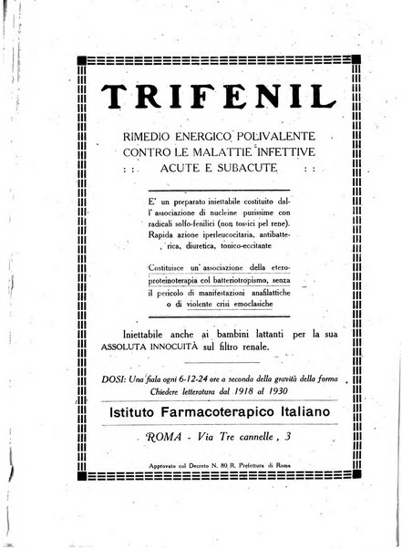 Folia medica periodico trimensile di patologia e clinica medica