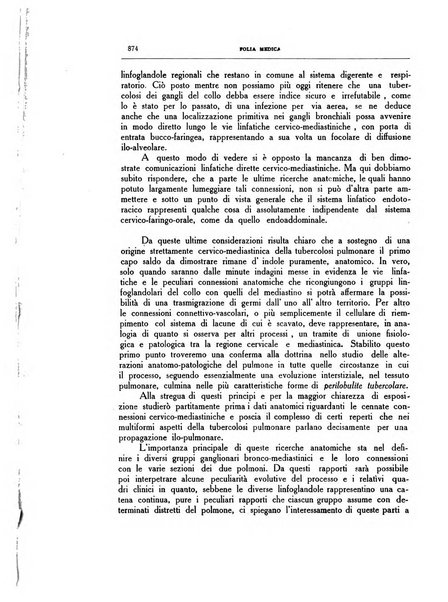 Folia medica periodico trimensile di patologia e clinica medica