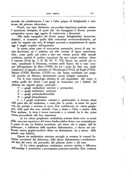 Folia medica periodico trimensile di patologia e clinica medica