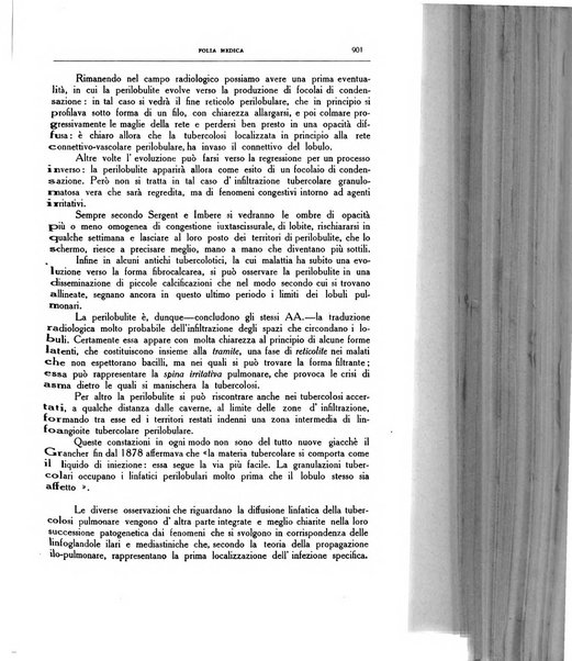 Folia medica periodico trimensile di patologia e clinica medica