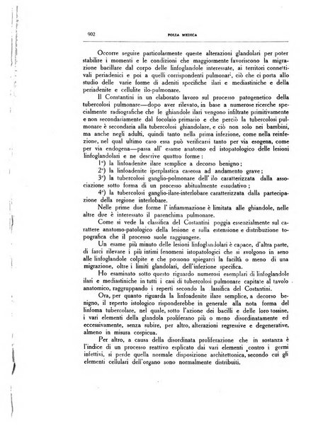 Folia medica periodico trimensile di patologia e clinica medica