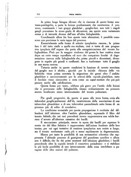 Folia medica periodico trimensile di patologia e clinica medica