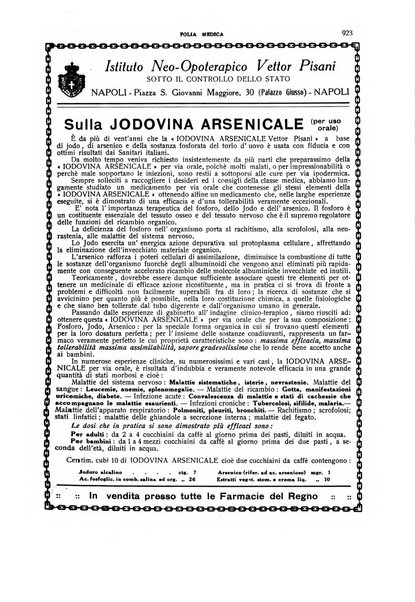 Folia medica periodico trimensile di patologia e clinica medica