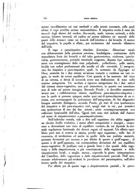 Folia medica periodico trimensile di patologia e clinica medica