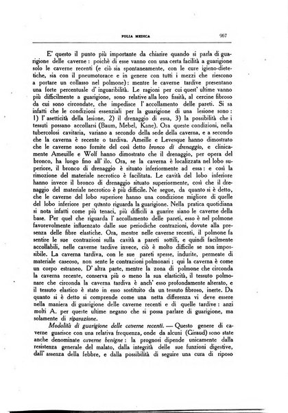 Folia medica periodico trimensile di patologia e clinica medica