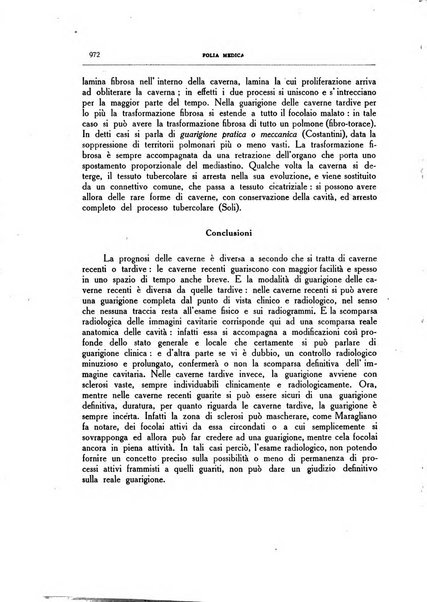 Folia medica periodico trimensile di patologia e clinica medica