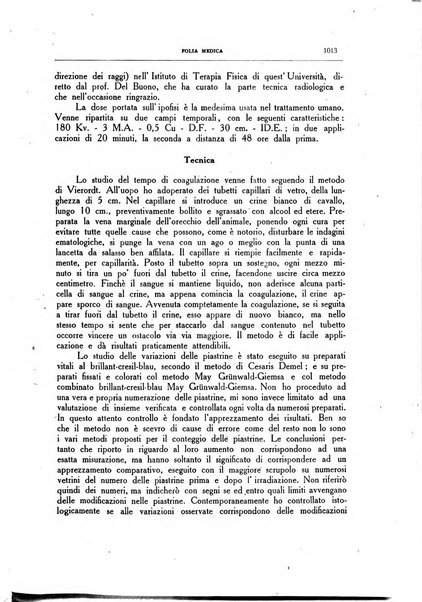 Folia medica periodico trimensile di patologia e clinica medica