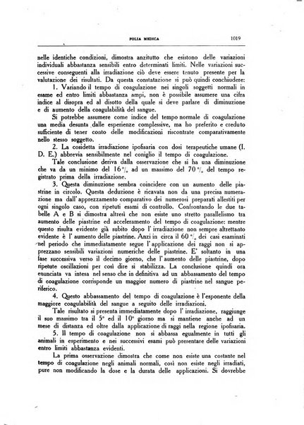 Folia medica periodico trimensile di patologia e clinica medica