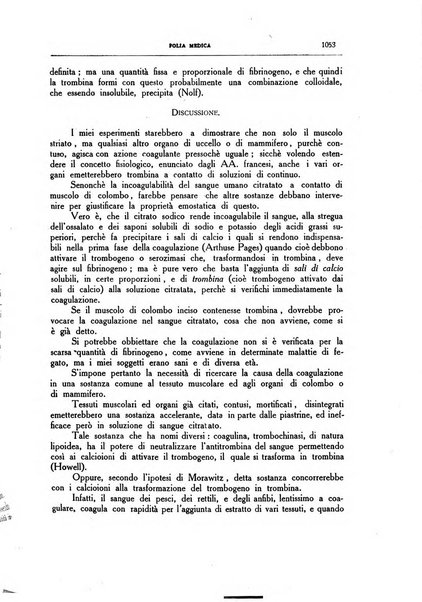 Folia medica periodico trimensile di patologia e clinica medica