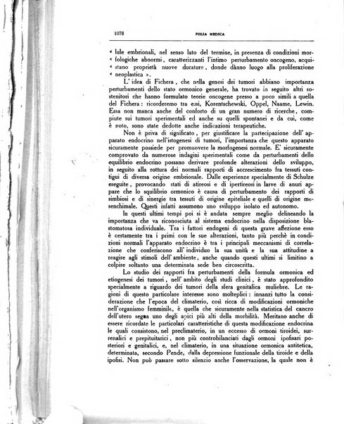 Folia medica periodico trimensile di patologia e clinica medica