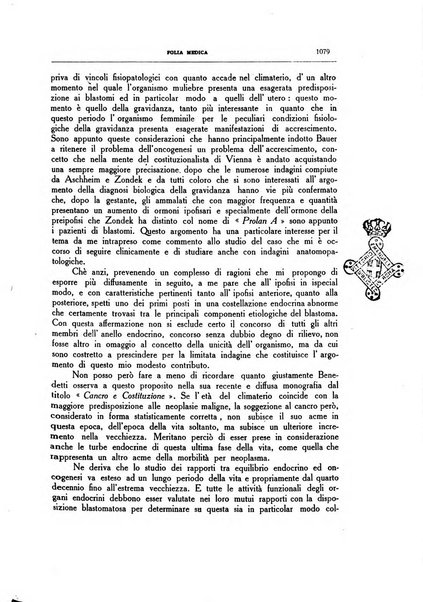 Folia medica periodico trimensile di patologia e clinica medica