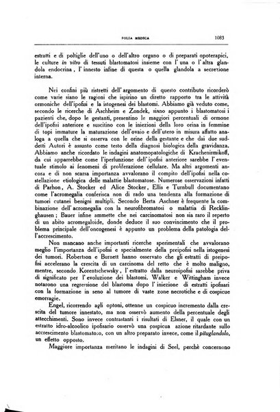 Folia medica periodico trimensile di patologia e clinica medica