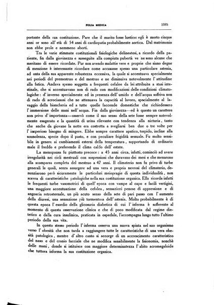 Folia medica periodico trimensile di patologia e clinica medica