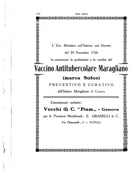 Folia medica periodico trimensile di patologia e clinica medica