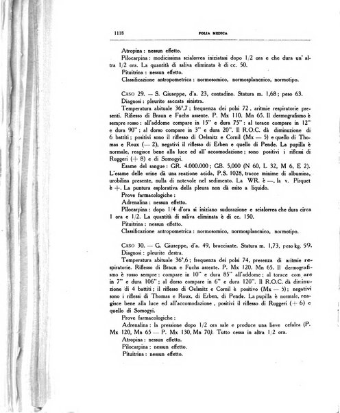 Folia medica periodico trimensile di patologia e clinica medica