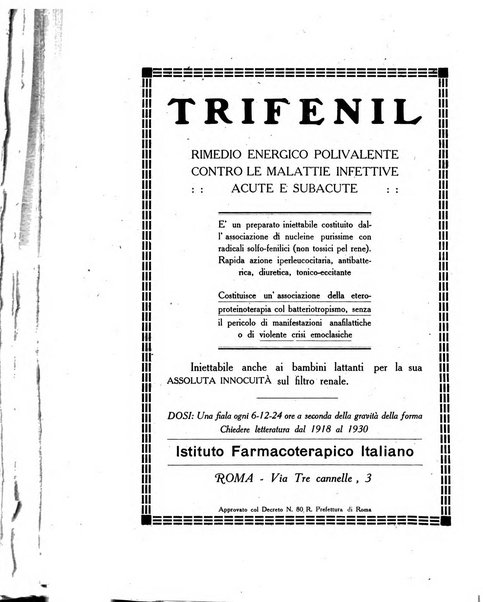 Folia medica periodico trimensile di patologia e clinica medica