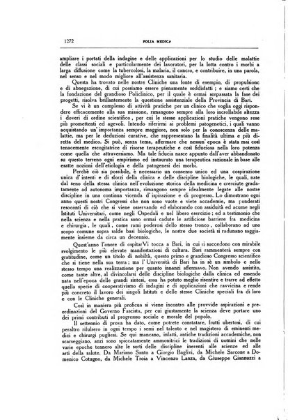 Folia medica periodico trimensile di patologia e clinica medica