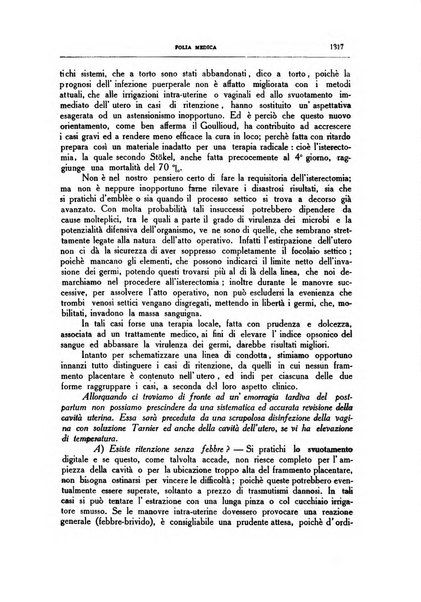 Folia medica periodico trimensile di patologia e clinica medica