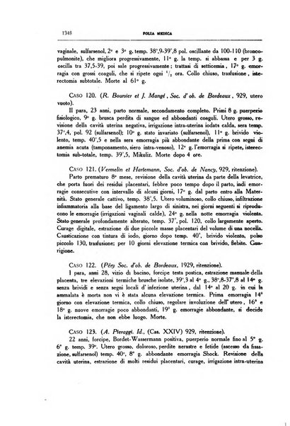 Folia medica periodico trimensile di patologia e clinica medica