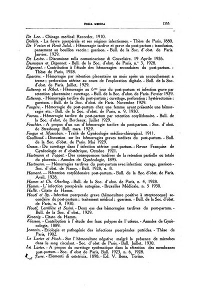 Folia medica periodico trimensile di patologia e clinica medica